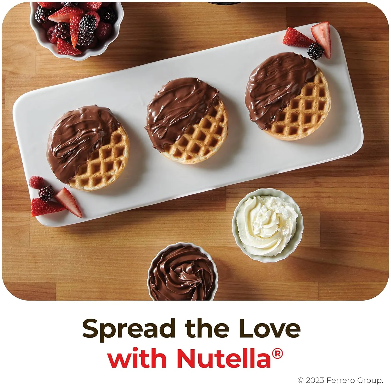 Nutella Hazelnut Spread Piping Bags, 6 Bags, Baking Supplies, Great For Restaurants And Bakeries, 211.2 Oz Total