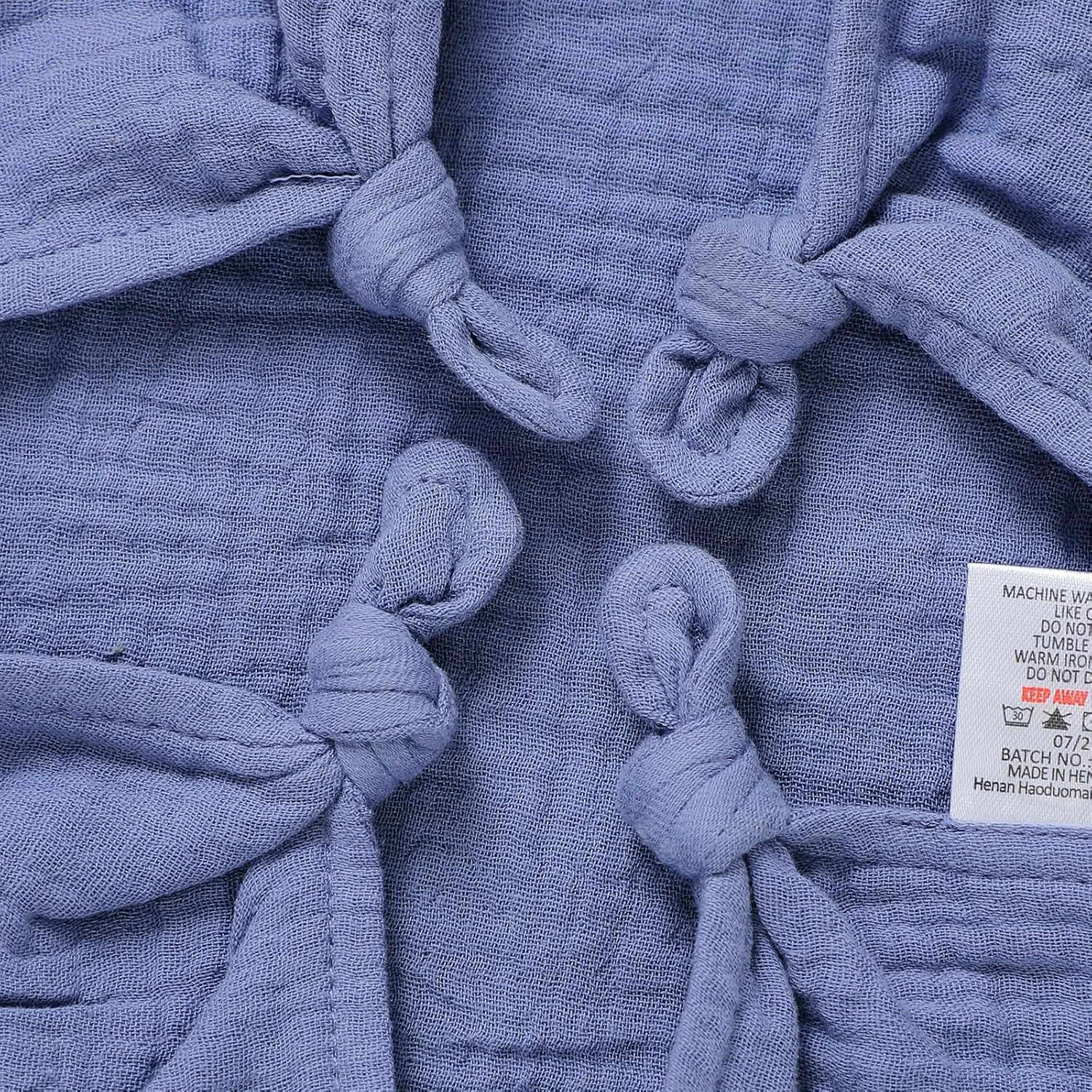 Organic Cotton Bunny Loveys for Babies,Newborn Baby Lovey Security Blanket,Lovies for Babies New Born Baby Unique Neutral Gifts Boys and Girls (Bunny-Blue)