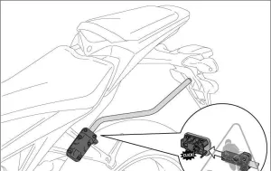 PANNIER MOUNTS SW MOTECH BLAZE QUICK LOCK SPACER BAR KAWASAKI NINJA 1000SX 19-21 Z1000SX 11-24