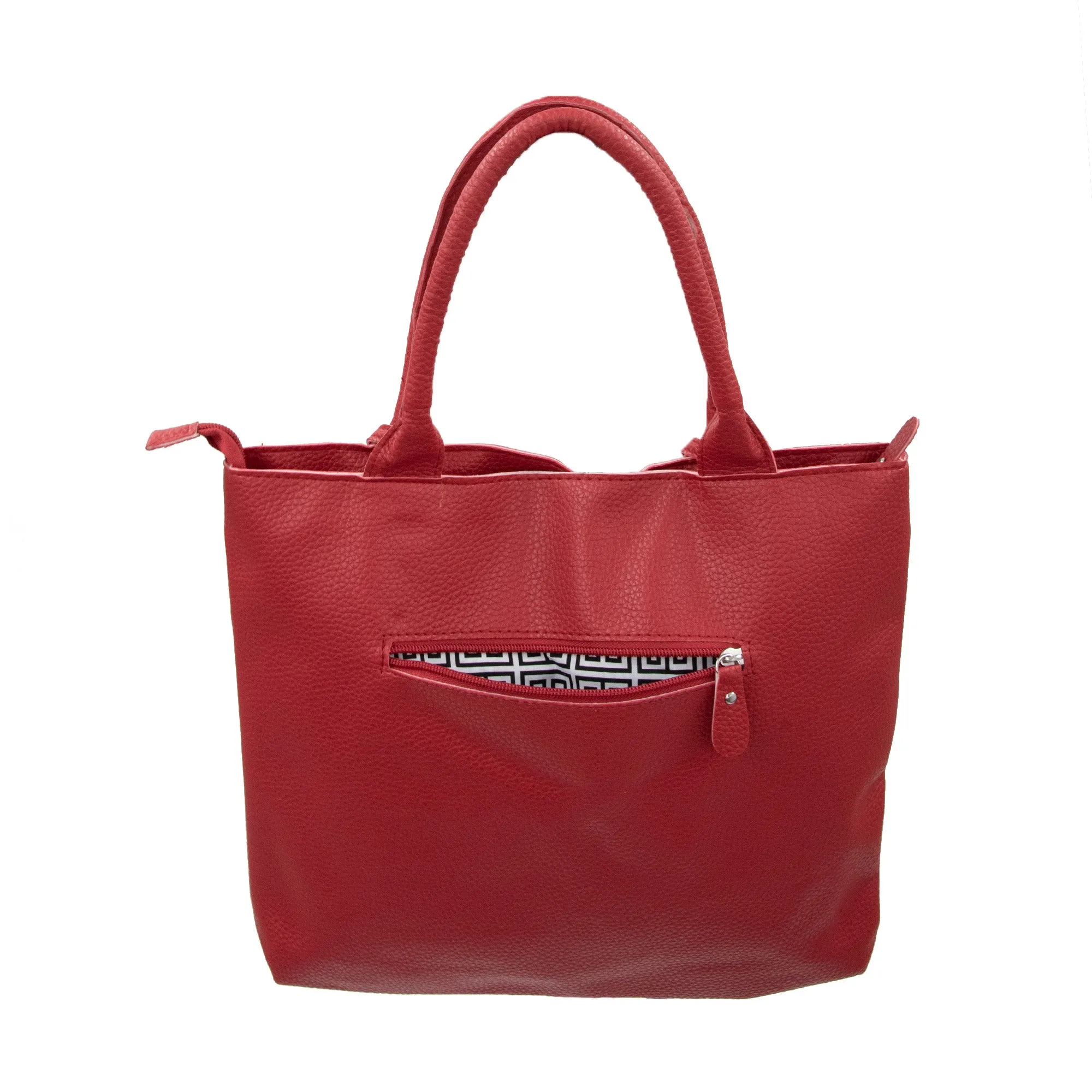 PEBBLE GRAIN HOUSTON HANDBAG PREPACK 12PCS