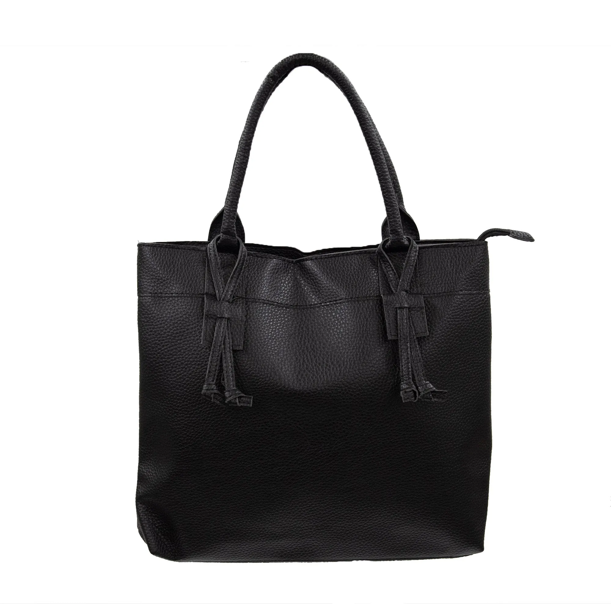 PEBBLE GRAIN HOUSTON HANDBAG PREPACK 12PCS