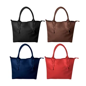 PEBBLE GRAIN HOUSTON HANDBAG PREPACK 12PCS