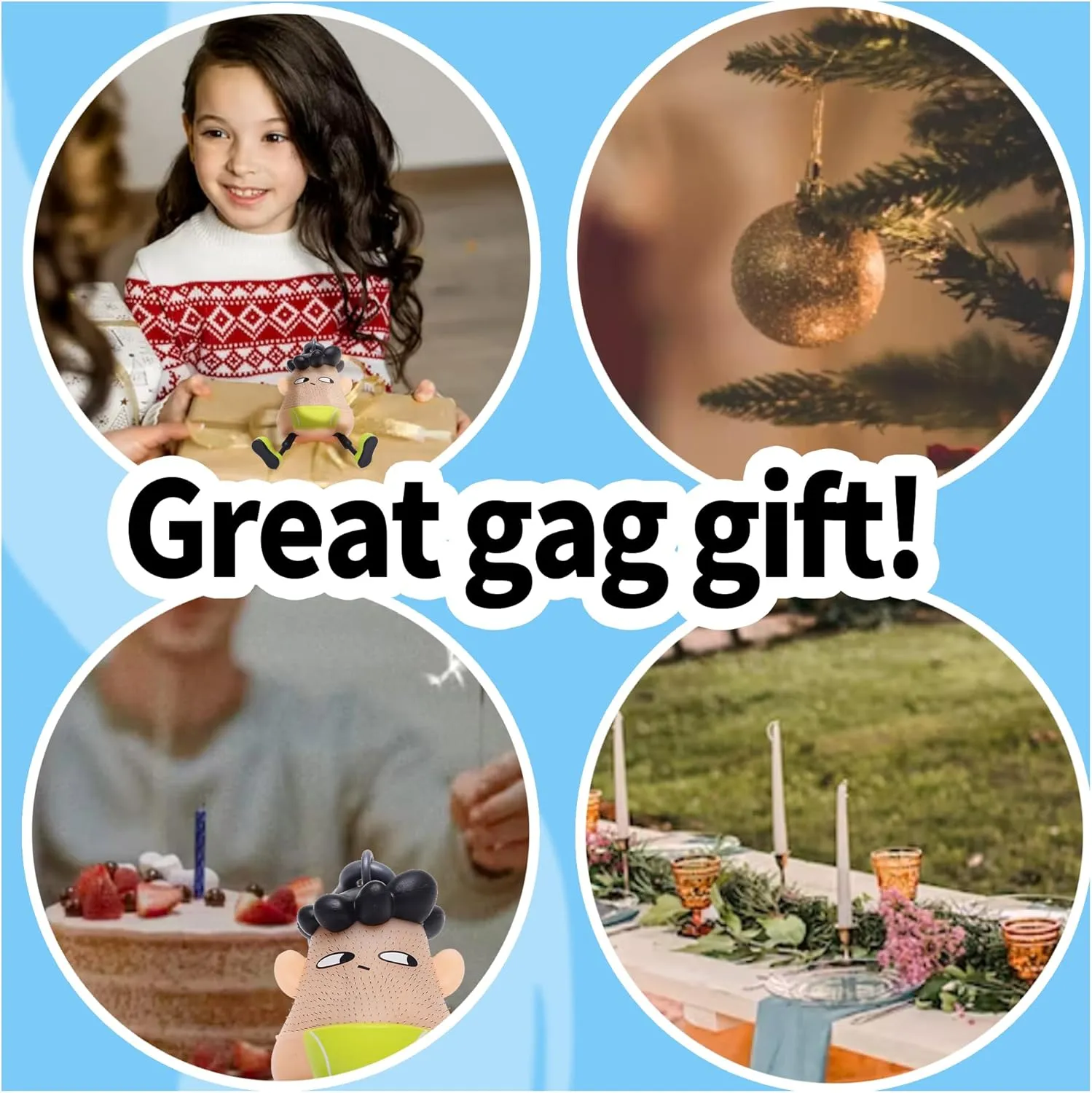 Peekaboo Fun Hair Pulling Fidget Toys,Trichotillomania Pop Fidget Toys,Gag Novelty, Stress Relief Toy Hair Pulling,Anti Anxiety Venting Novelty Toys for Kids Classroom Birthday Party Favors
