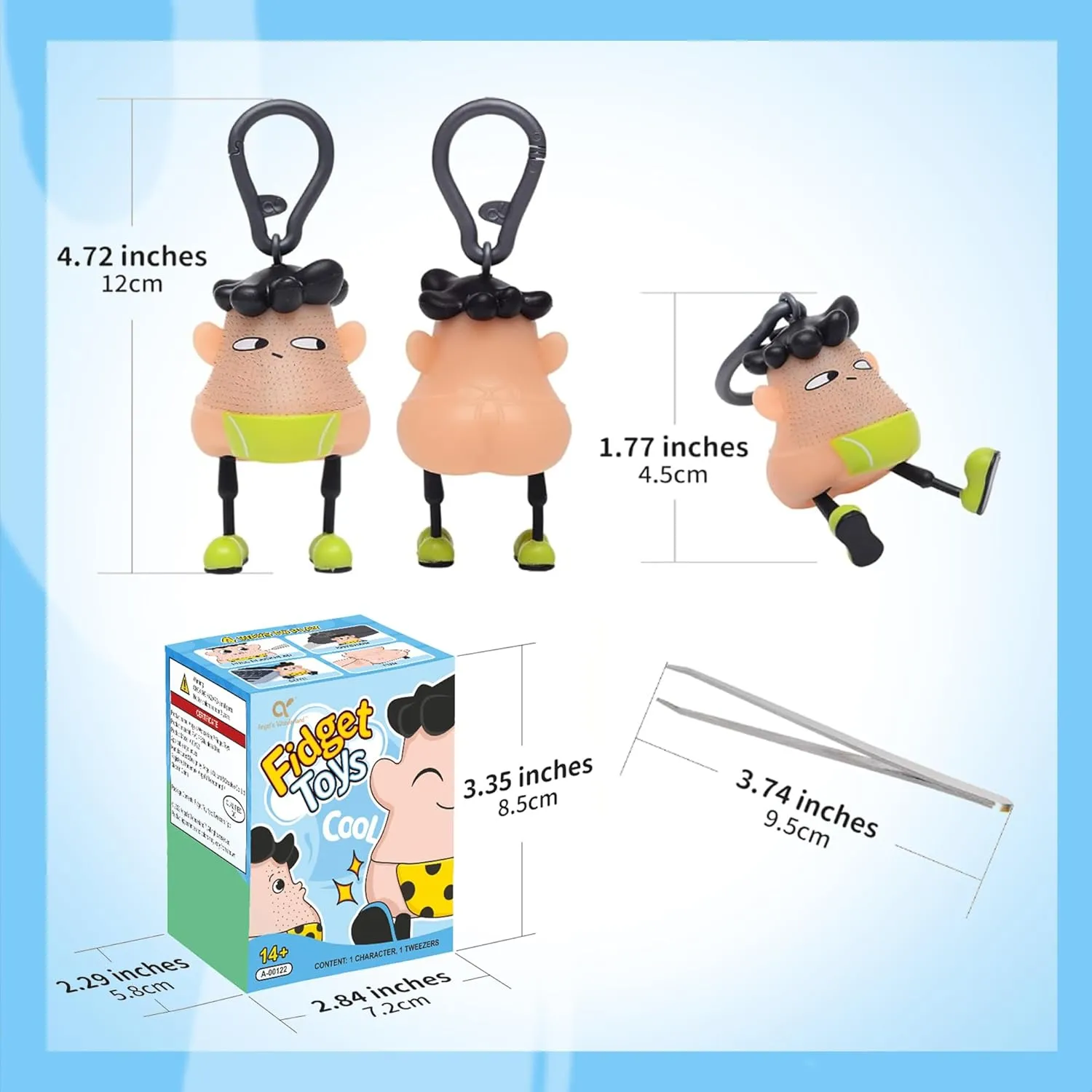 Peekaboo Fun Hair Pulling Fidget Toys,Trichotillomania Pop Fidget Toys,Gag Novelty, Stress Relief Toy Hair Pulling,Anti Anxiety Venting Novelty Toys for Kids Classroom Birthday Party Favors