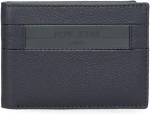 Pepe Jeans Checkbox Horizontal Wallet with Coin Purse, One Size, Blue, One Size, Horizontal Wallet with Coin Purse