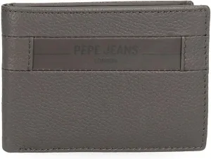 Pepe Jeans Checkbox Horizontal Wallet with Coin Purse, One Size, Grey, One Size, Horizontal Wallet with Coin Purse