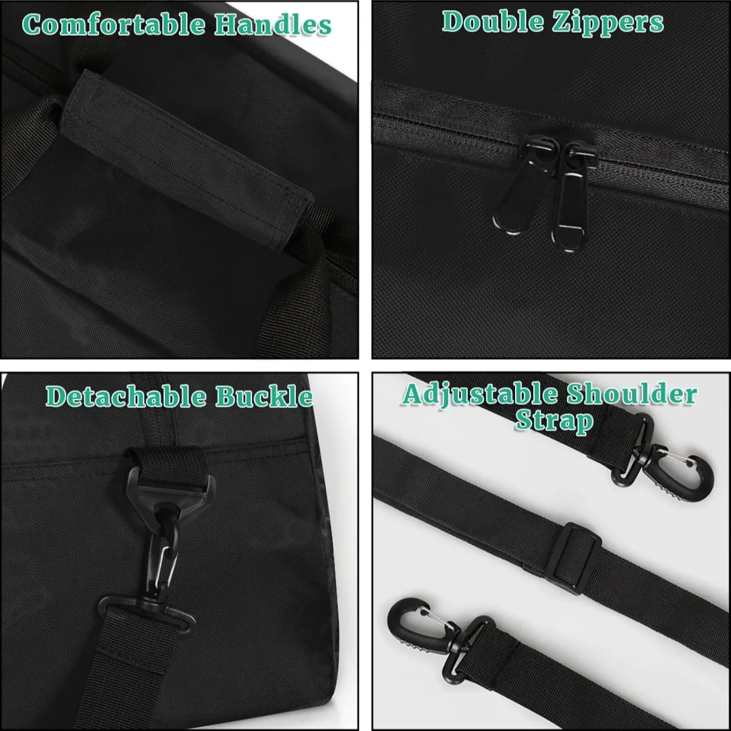 Personalize-Kids-Black-Duffel-Bags With Custom Initial Name Dance-Sports-Bags Lightweight Carry-On Overnight Travel Gym for Girls Boys