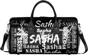 Personalized Ballet Dance Bags, Custom Travel Duffle Bag Custom Gym Bag Dancer Bag Customized Sport Bag with Name, Overnight Weekender Bags, Black