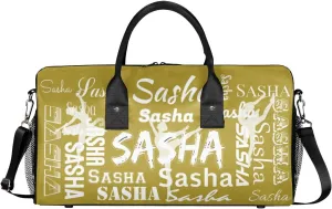 Personalized Ballet Dance Bags, Custom Travel Duffle Bag Custom Gym Bag Dancer Bag Customized Sport Bag with Name, Overnight Weekender Bags, Brown