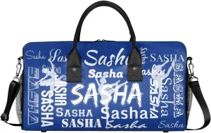 Personalized Ballet Dance Bags, Custom Travel Duffle Bag Custom Gym Bag Dancer Bag Customized Sport Bag with Name, Overnight Weekender Bags, Cobalt Blue