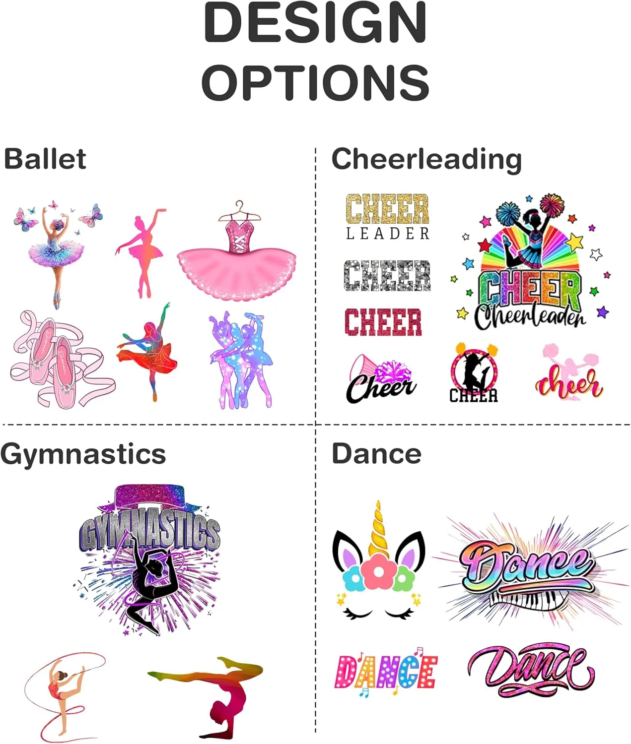 Personalized Ballet Duffle Bag for Women, Girls - Custom Duffel Bag - Different Color & Design Options - Pink