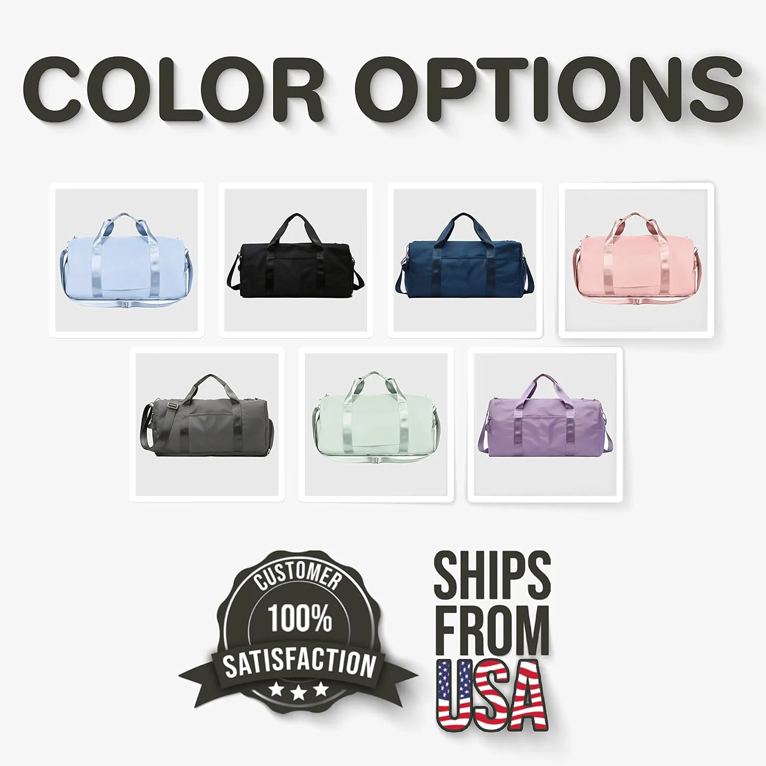 Personalized Ballet Duffle Bag for Women, Girls - Custom Duffel Bag - Different Color & Design Options - Pink
