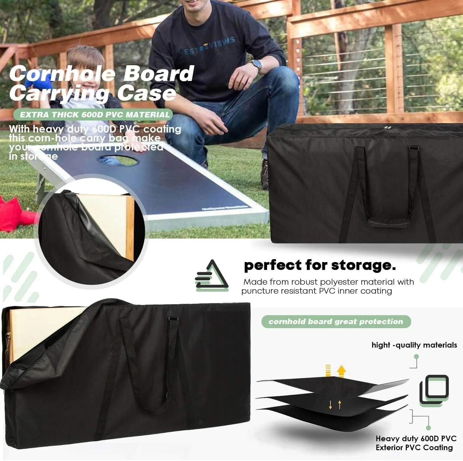 Personalized Burned Wood Monogram Cornhole Boards - Includes 2 Boards and 8 Bags with Your Personalization