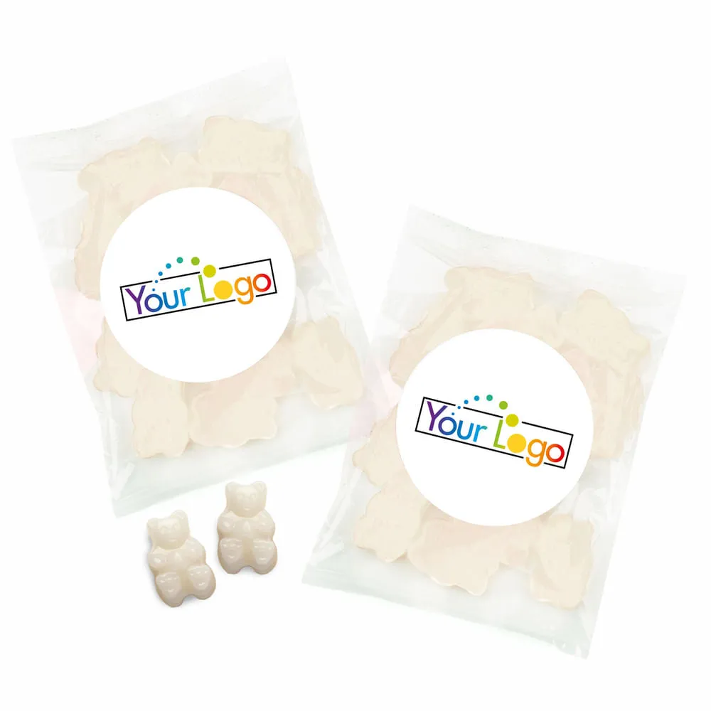 Personalized Business Add Your Logo Candy Bags with Gummi Bears