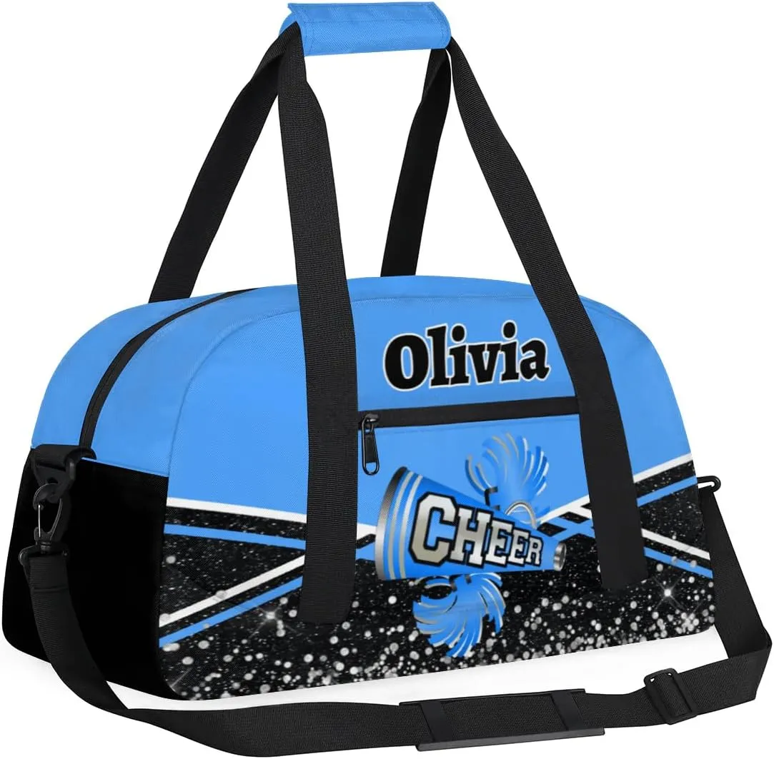 Personalized Cheer Bag Sport Duffel Bag Dance Bag for Girl Gifts, Overnight Duffel Bags Cheerleader for Kids Personalized Gymnastics Duffel Bag Cheerleading Gifts