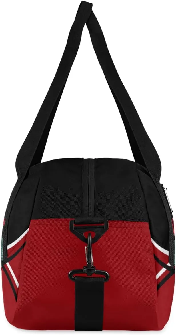 Personalized Cheerleader Bag Dance Bag for Girl, Custom Gym Bag Sport Duffel Bag, Weekender Bags Travel Duffel Bag Cheerleader Mom Red