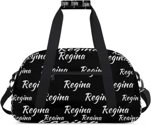 Personalized Cheerleader Bag Dance Bag for Women, Custom Gym Bag Sport Duffel Bags, Weekender Bags Travel Duffel Bag Cheerleader, Black