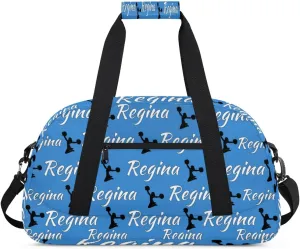 Personalized Cheerleader Bag Dance Bag for Women, Custom Gym Bag Sport Duffel Bags, Weekender Bags Travel Duffel Bag Cheerleader, Blue