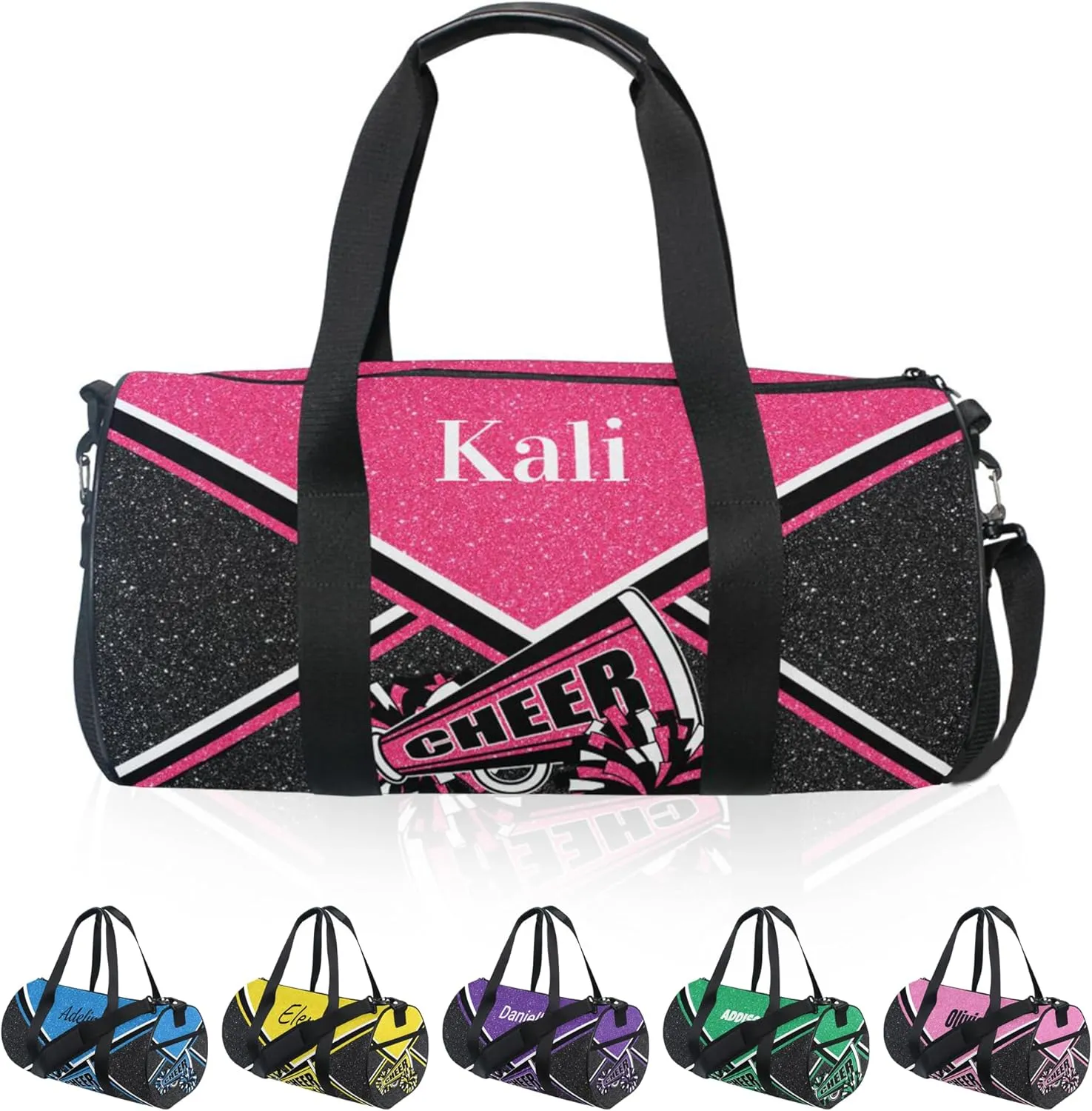 Personalized Cheerleading Bag, Custom Cheer Sport Duffel Bags with Name, Gym Bag for Cheerleaders Gift