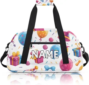 Personalized Custom Gym Bag for Women Men Carry on Birthday Theme Travel Duffel Tote Party Rainbow Overnight Workout Weekender Bag