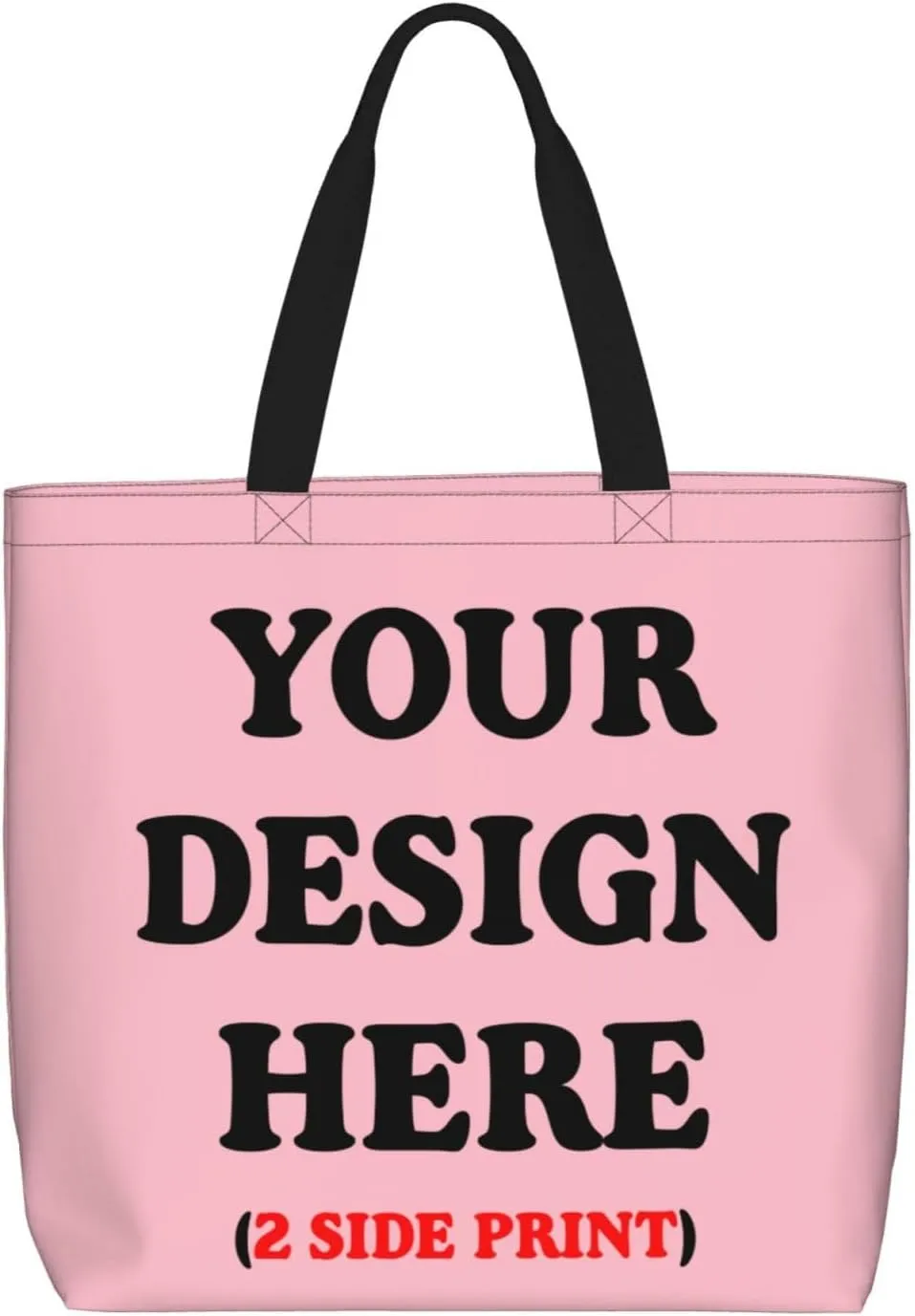 Personalized Custom Tote Bag For Travel, Business, Shopping - Add Your Design - Shoulder Bag For Women