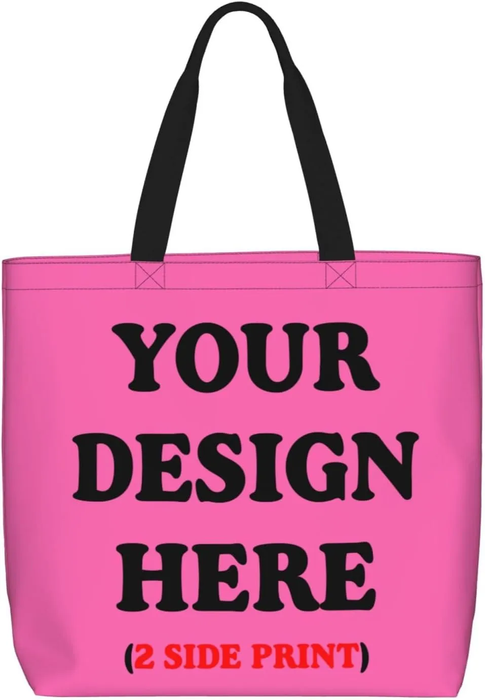 Personalized Custom Tote Bag For Travel, Business, Shopping - Add Your Design - Shoulder Bag For Women