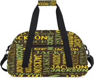 Personalized Dance Bag Duffel Bag for Girl, Custom Sport Gym Bag for Boy, Ballet Bag Weekender Bags Travel Duffel Bag Gift for Kids Green Yellow Brown