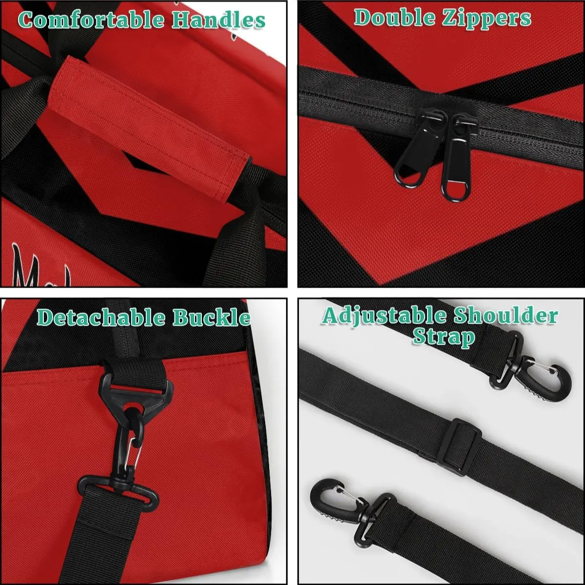 Personalized Girls Cheerleader Bag with Name and Team Name Customized Cheer Duffle Bags