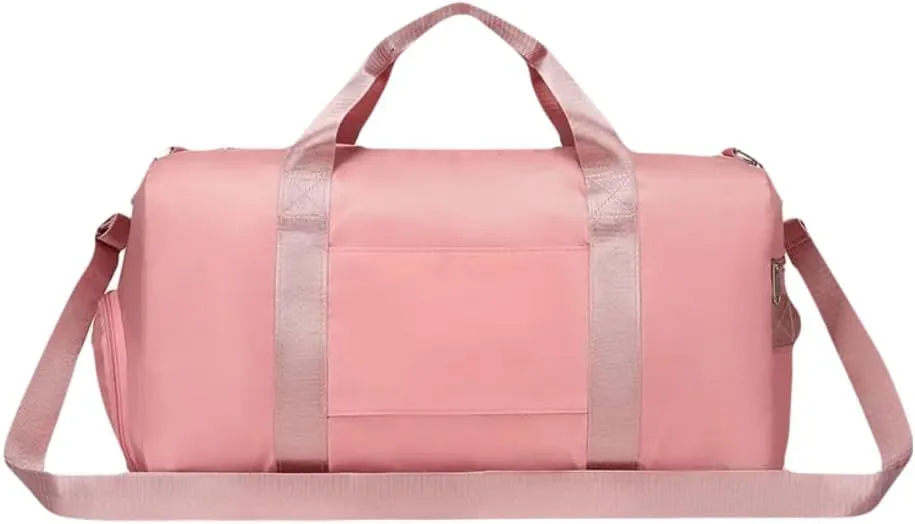 Personalized Gym Bag - Custom Duffle Bag for Men and Women (Pink with your logo)