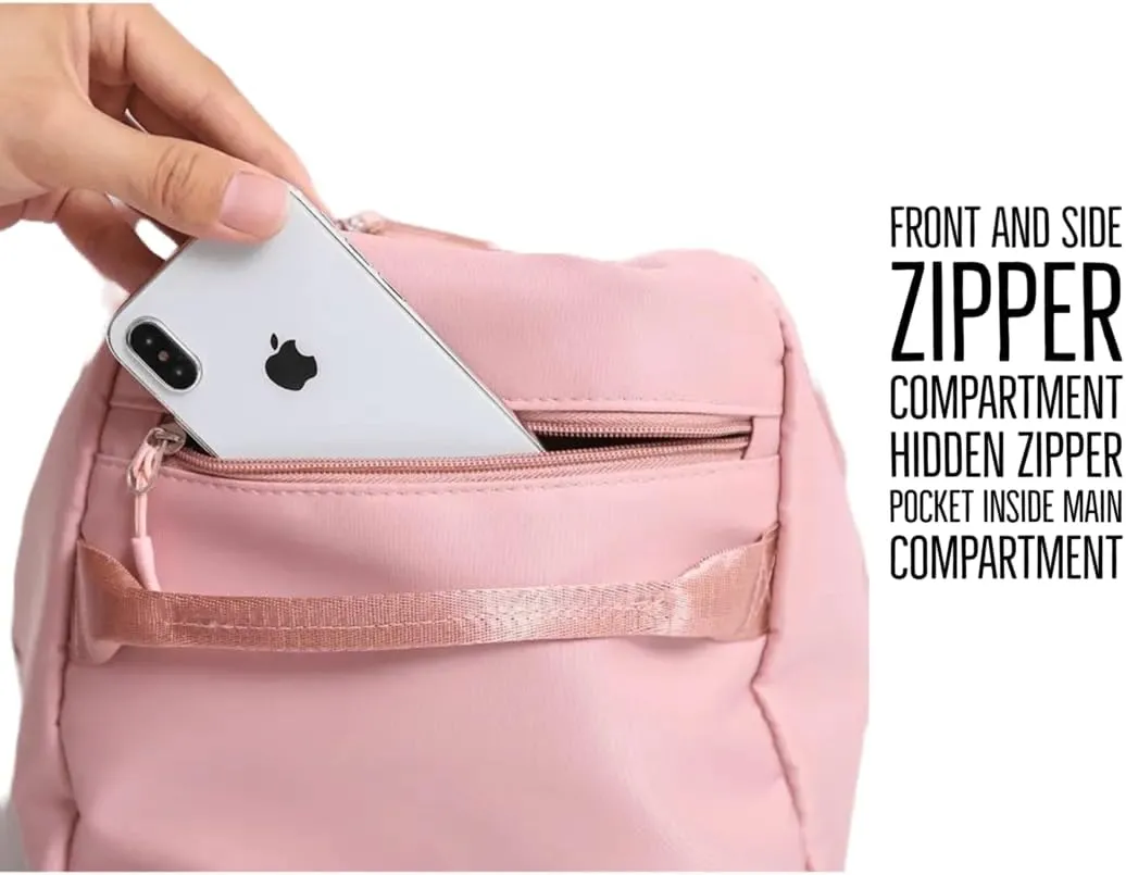 Personalized Gym Bag - Custom Duffle Bag for Men and Women (Pink with your logo)