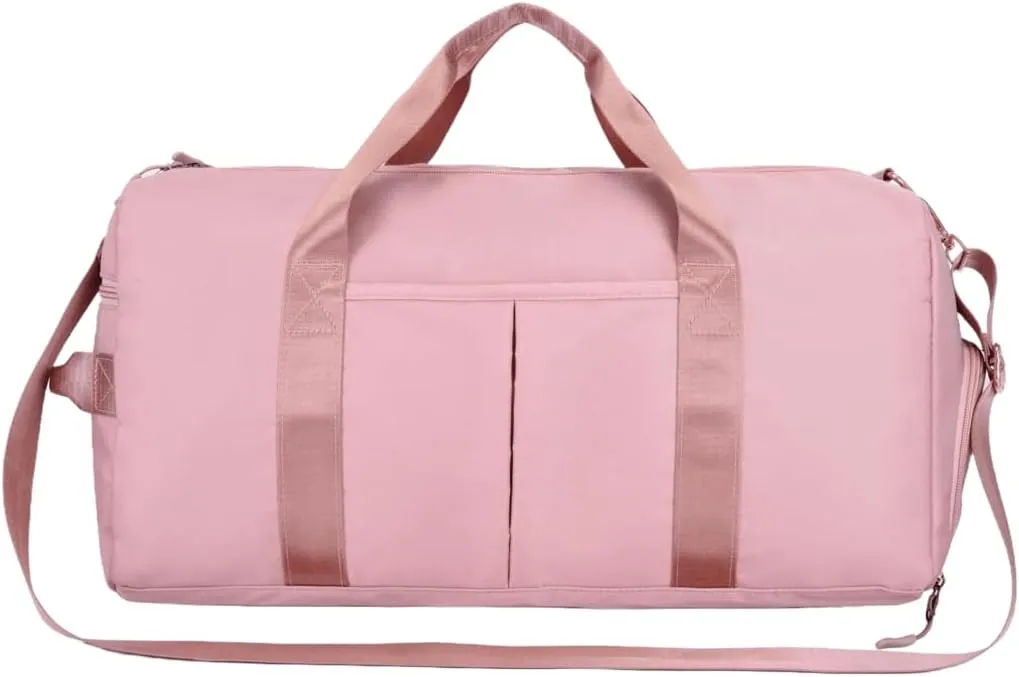 Personalized Gym Bag - Custom Duffle Bag for Men and Women (Pink)