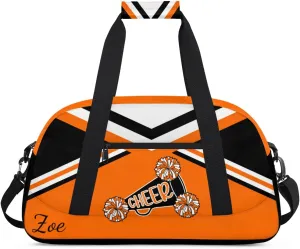 Personalized Gym Bag Duffel Bag for Girls, Custom Cheerleader Bag Overnight Bags for Gymnastics Travel Weekender Practice Cheering Horn