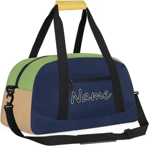 Personalized Gym Bag for Men Women, Custom Name Sports Travel Duffel Bag Gym Tote Bags Gymnastics Workout Carry On Weekender Duffel Bag
