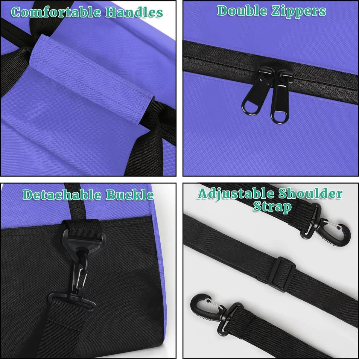 Personalized Gym Bag for Women Men, Custom Duffel Bag with Name, Small Sports Bag Travel Carry On Weekender Bags, Blue Purple