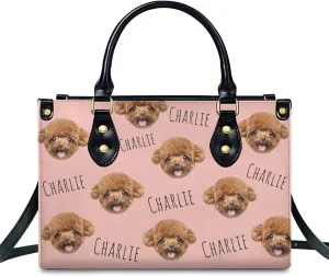 Personalized Handbag Gifts for Her - PU Leather Bags - Custom Women Tote Bag for Mother’s Day, Birthday, Wedding