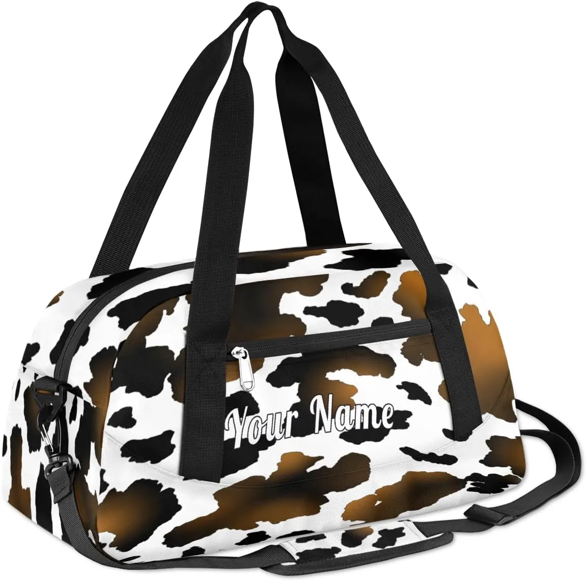 Personalized Kids Duffel Bag Zebra Print,Custom Sport Gym Bag for Boys Girls,WWeekender Overnight Bags Travel Duffel Bag,Customized Kids Gift