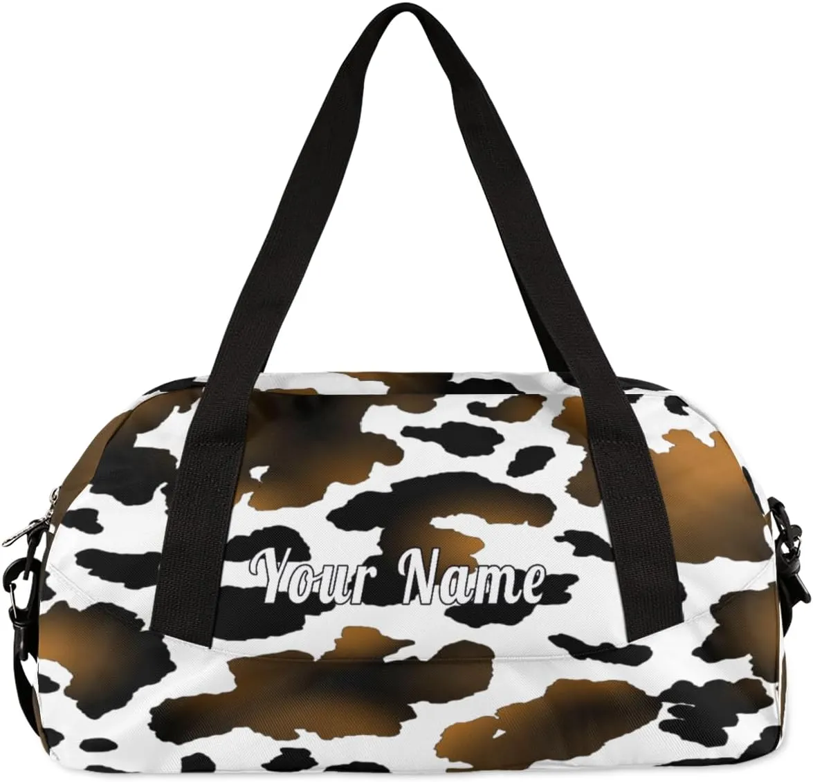Personalized Kids Duffel Bag Zebra Print,Custom Sport Gym Bag for Boys Girls,WWeekender Overnight Bags Travel Duffel Bag,Customized Kids Gift