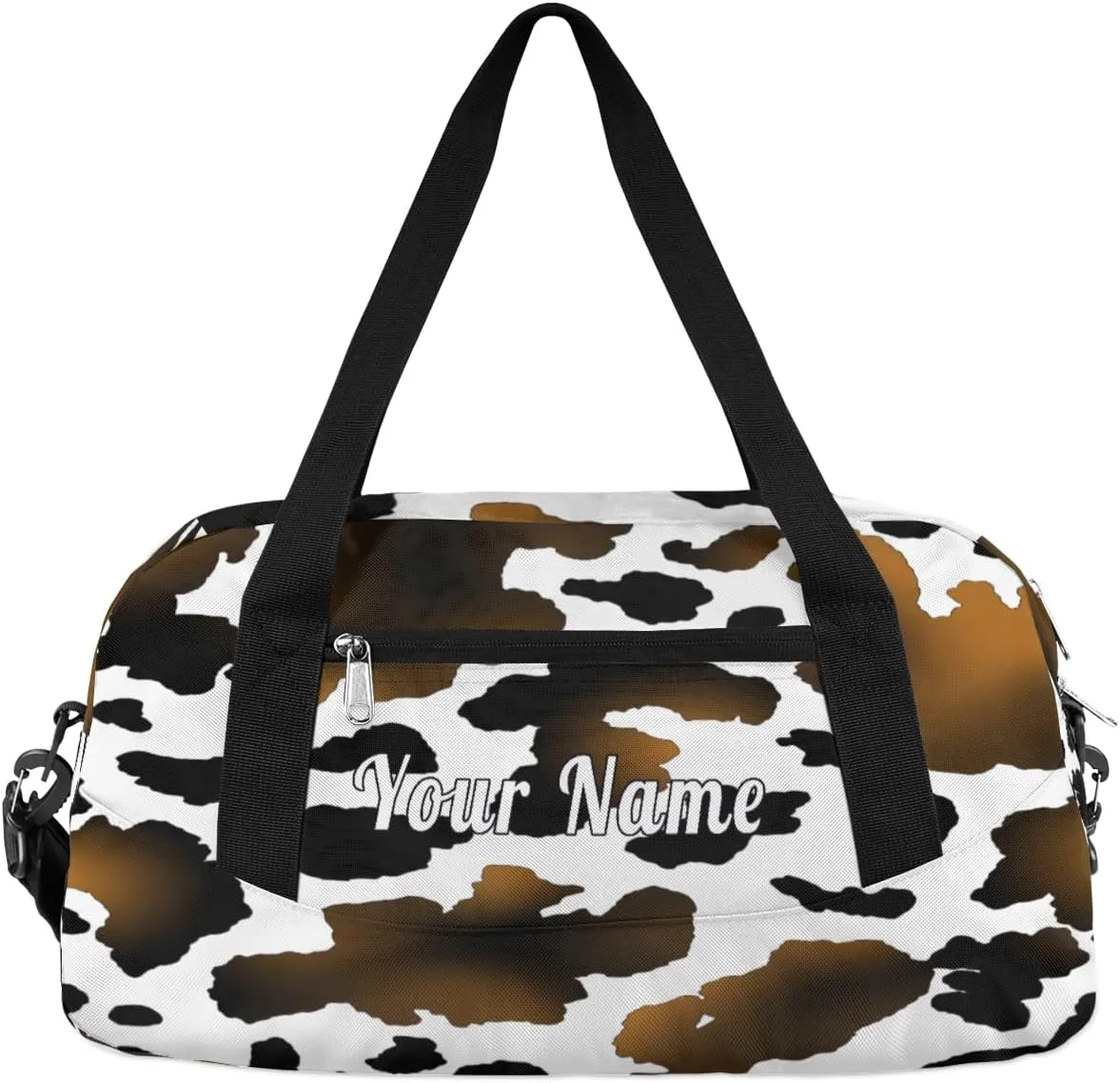 Personalized Kids Duffel Bag Zebra Print,Custom Sport Gym Bag for Boys Girls,WWeekender Overnight Bags Travel Duffel Bag,Customized Kids Gift