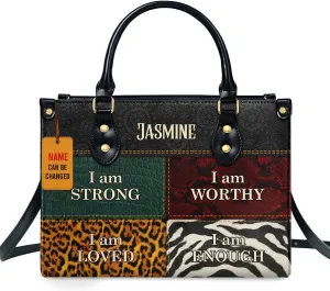 Personalized Leather Handbag For African American - Christmas Gifts For Women For Black Women