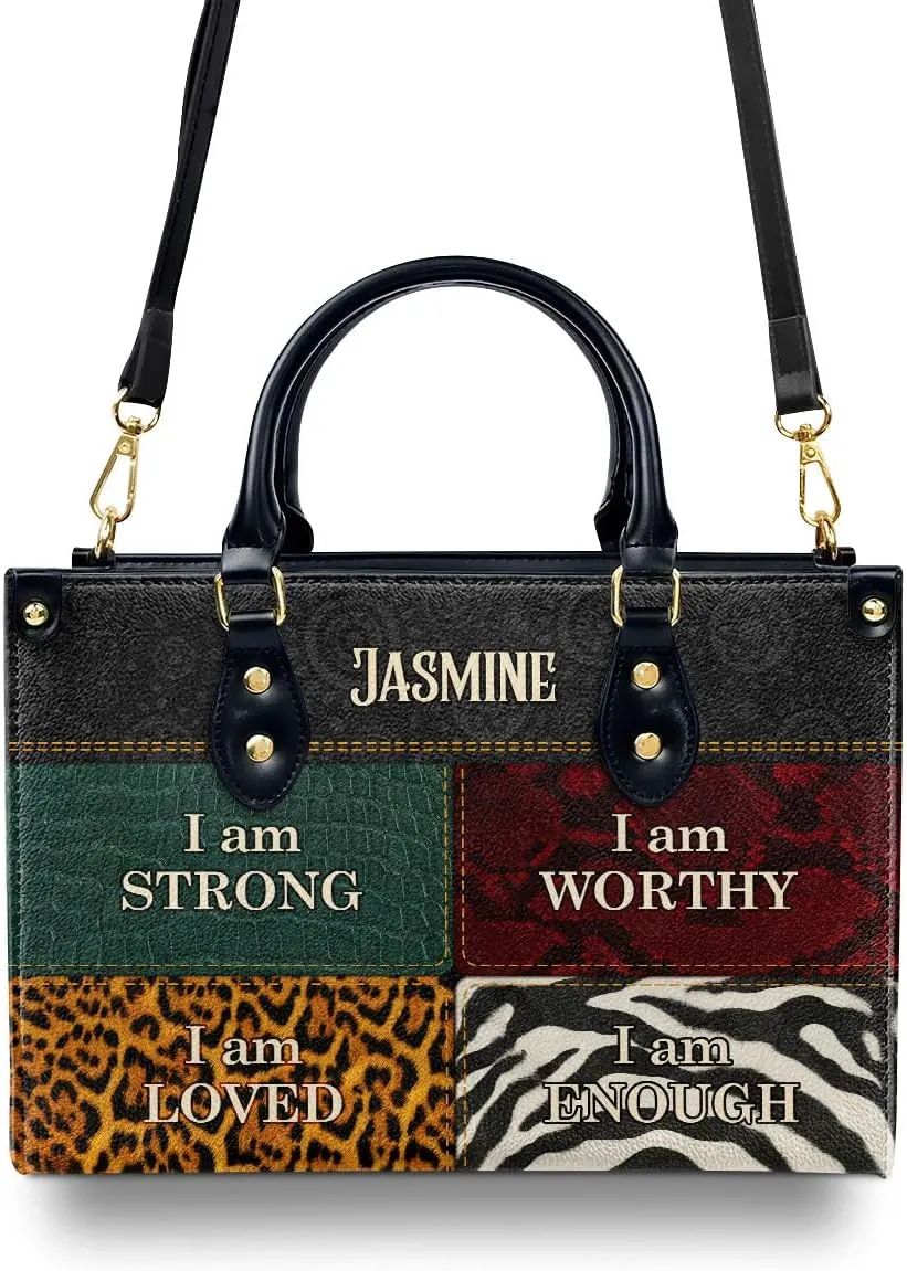 Personalized Leather Handbag For African American - Christmas Gifts For Women For Black Women