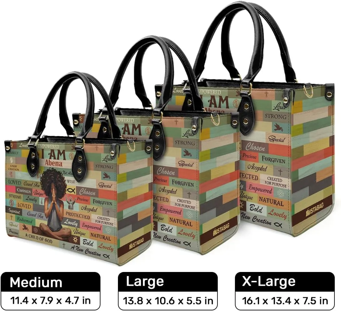 Personalized Leather Handbag For Black African