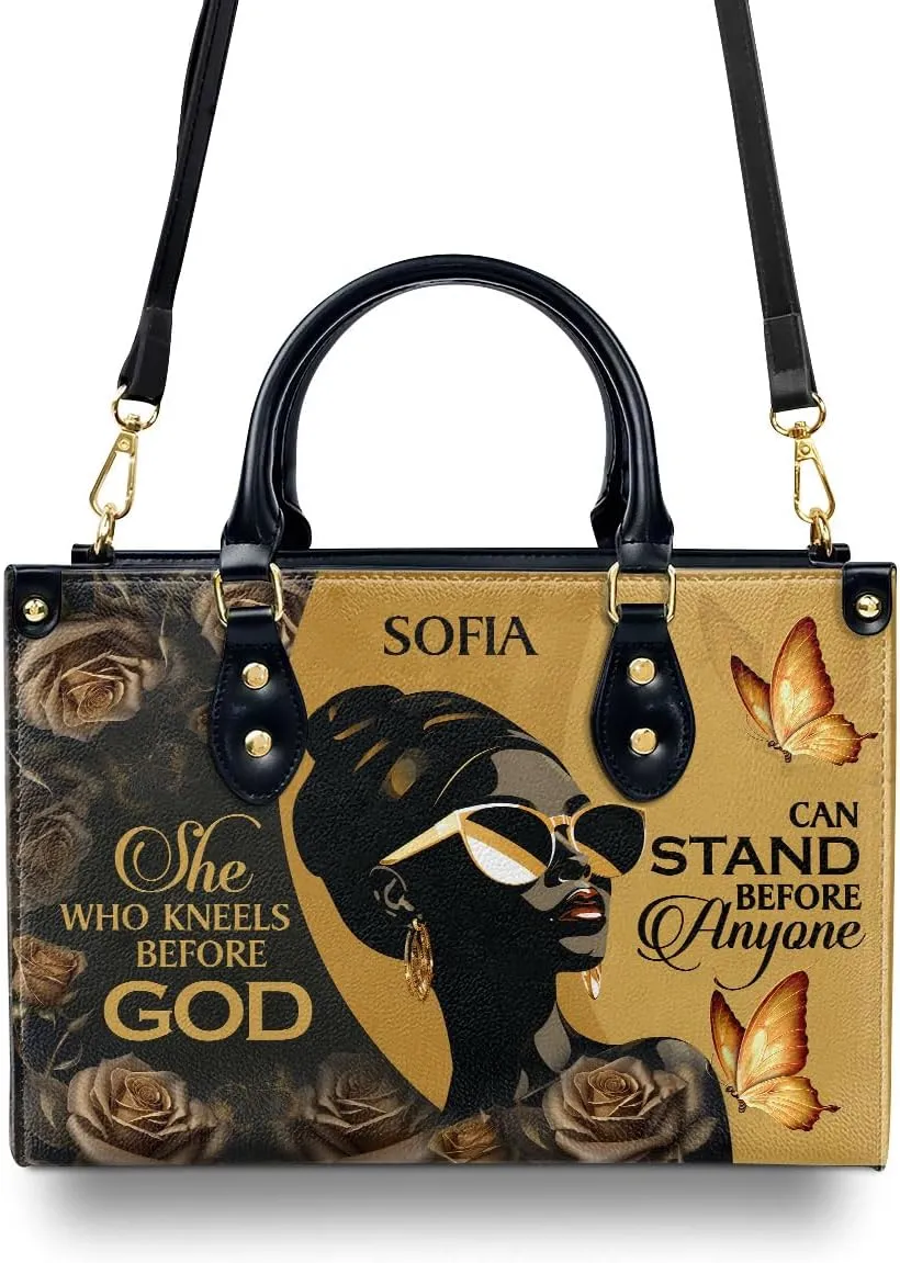 Personalized Leather Handbag For Black African