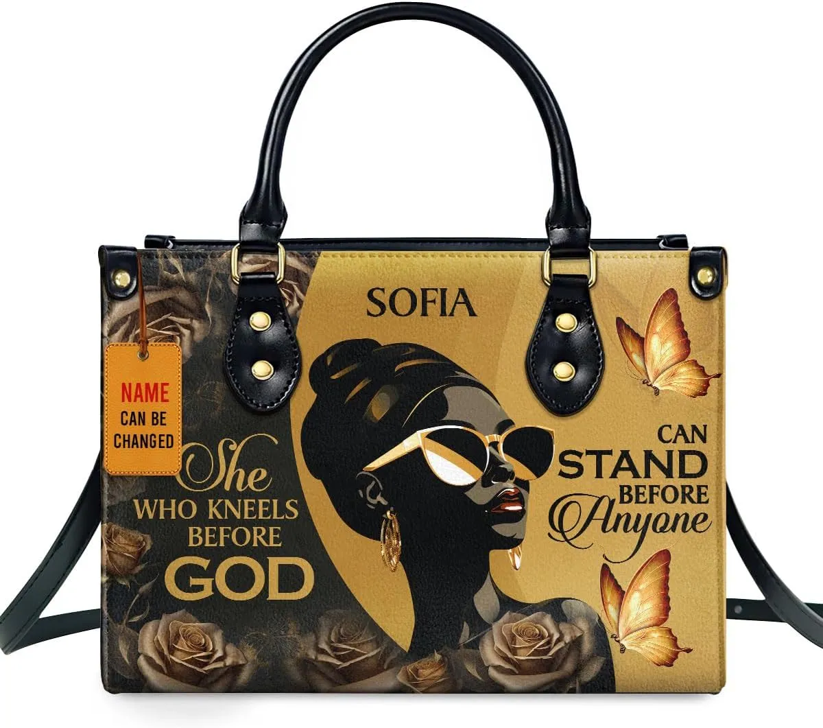 Personalized Leather Handbag For Black African