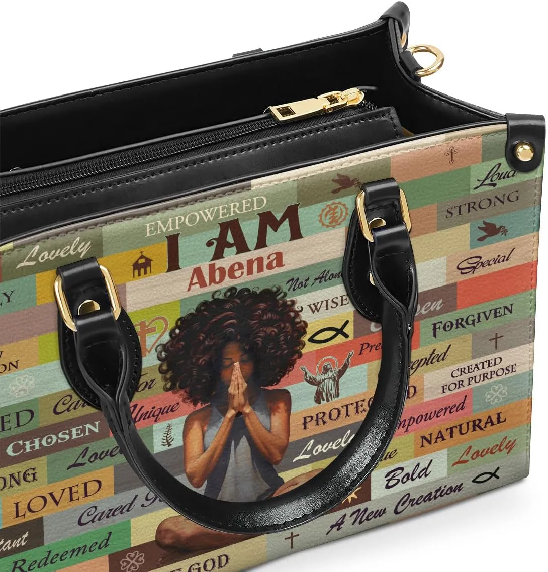 Personalized Leather Handbag For Black African