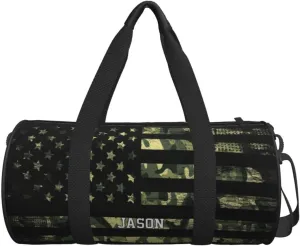 Personalized Military Army Duffle Bag Gym Bags Overnight Travel Bag Camo