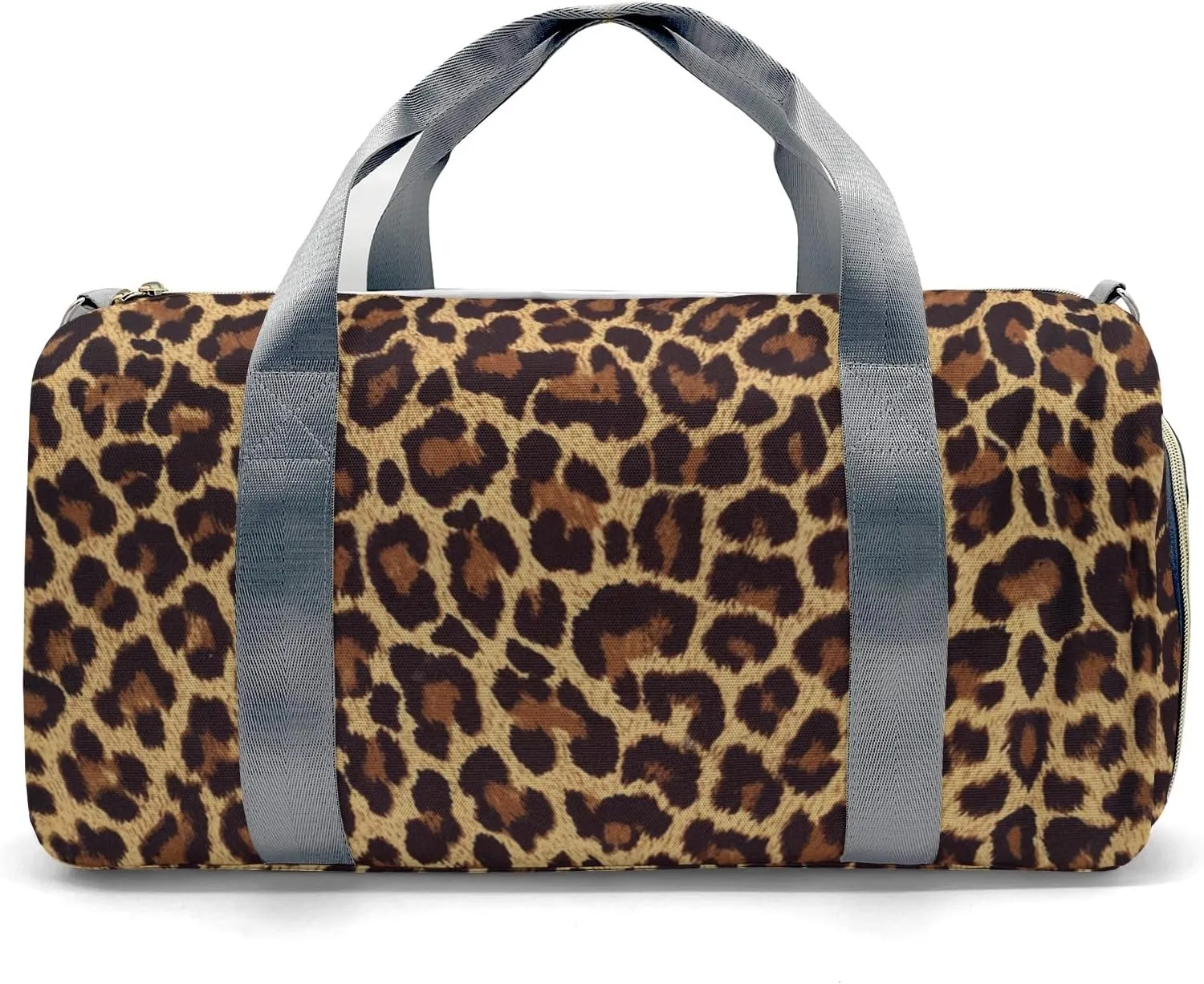 Personalized Name Duffel Bag Leopard Fur Print Ultimate Travel Bags: Your Companion for Every Adventure
