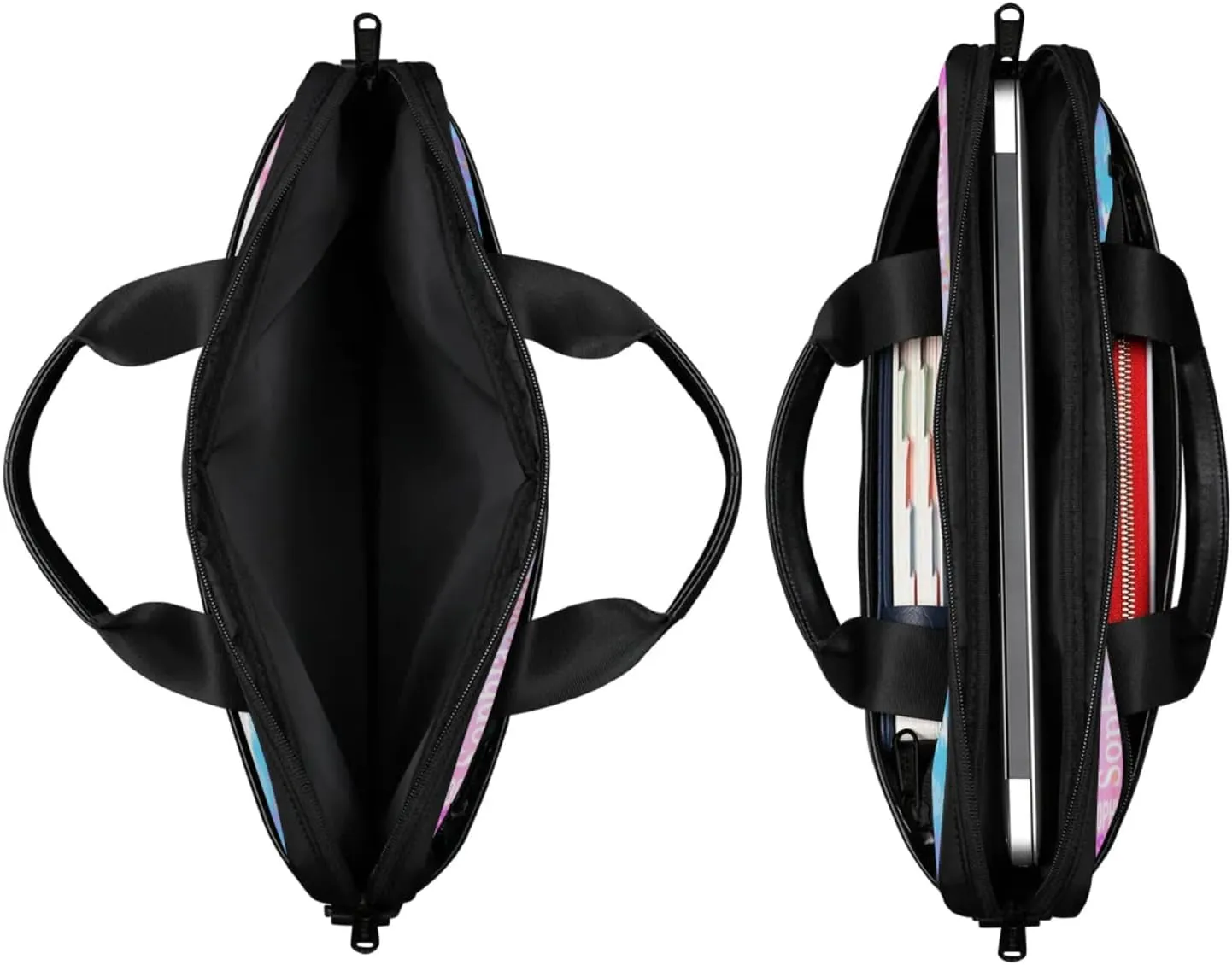 Personalized Name Laptop Bags, Custom Text Laptop Case Shoulder Bag, Computer Bags