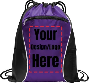 Personalized Promotional Items with Your Logo - Custom Backpack Cinch Swag Drawstring Bag