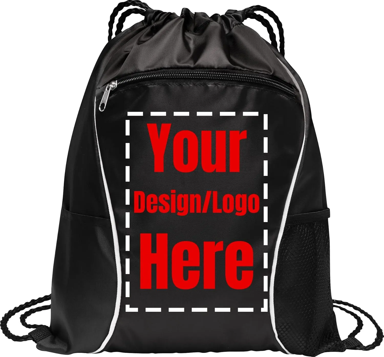 Personalized Promotional Items with Your Logo - Custom Backpack Cinch Swag Drawstring Bag