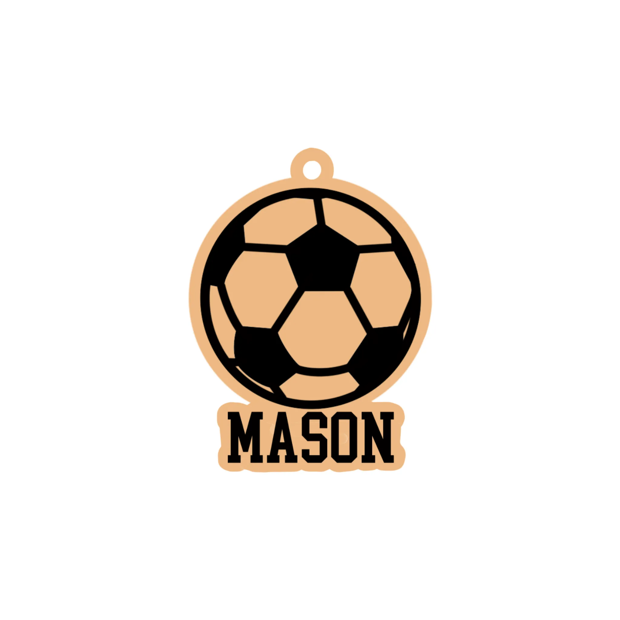 Personalized Soccer Ball Keychain
